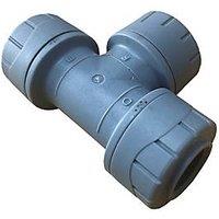 PolyPlumb Enhanced Plastic Push-Fit Equal Tee 22mm (329PY)