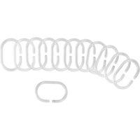 Shower Curtain Rings Transparent 12 Pack (329RE)
