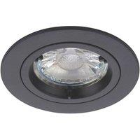 Saxby Cast Fixed Recessed Downlight Matt Black (329VX)