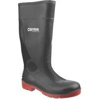Centek FS338 Compactor Size 10 Black Steel Toe Cap Safety Wellies (329XC)