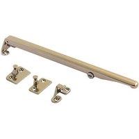 Fab & Fix Classic Locking Window Stay Bar Polished Gold 280mm (330KR)