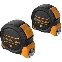 Magnusson 8m Tape Measure Set 2 Pack (330TE)