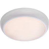 Saxby AmazonPro Indoor & Outdoor Maintained or Non-Maintained Emergency Round LED Bulkhead White 18W 1800lm (331RE)