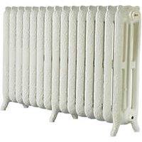 Arroll 760mm x 1234mm 7370BTU Cream Cast Iron 3 Column Radiator (3325P)