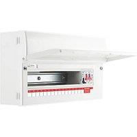 British General Fortress 19-Module 15-Way Part-Populated Main Switch Consumer Unit with SPD (332PV)