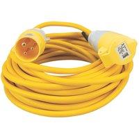 Defender Yellow 110V 16A Extension Lead 14m x 2.5mm (332XX)