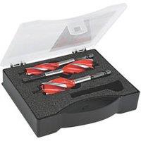 Armeg Wood Beaver Hex Shank 4-Flute Auger Wood Stubby Drill Bit Set 3 Pieces (33325)