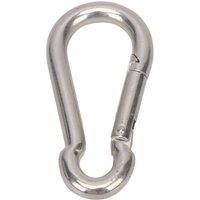 Essentials Karabiners Silver 80mm x 8mm 10 Pack (333FE)