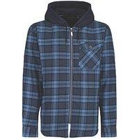 Regatta Siege Shirt Jacket Navy Check Medium 39.5" Chest (333HG)