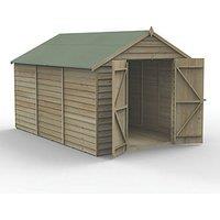 Forest 4Life 8' x 11' 6" (Nominal) Apex Overlap Timber Shed with Base & Assembly (334FL)