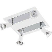 Eglo Sarria LED 4-Spot Ceiling Light White 5W 345lm (334PL)