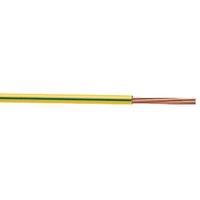 Time 6491X Green/Yellow 1-Core 6mm Conduit Cable 10m Coil (335JY)