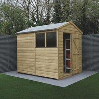 Forest Beckwood 6' x 7' 6" (Nominal) Apex Shiplap Timber Shed with Assembly (335PW)