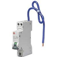 Wylex 10A 30mA Type A DP C Curve Mini RCBO (3368X)
