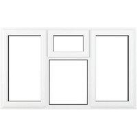 Crystal Top, Left & Right-Hand Opening Clear Triple-Glazed Casement White uPVC Window 1770mm x 965mm (336JM)