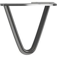 Rothley 2-Pin Hairpin Furniture Leg Gun Metal 100mm (336PP)