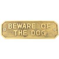 GateMate 'Beware of the Dog' Sign 55mm x 160mm (336YV)