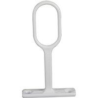 Essentials Oval Rail Centre Bracket White 30mm (338TA)