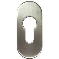 Fab & Fix Euro Escutcheon (Single) Stainless Steel 50 x 33mm (3400P)