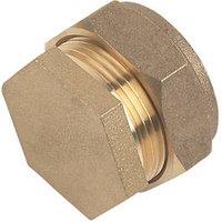 Flomasta Brass Compression Stop End 28mm (34014)