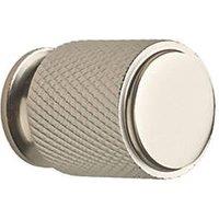 Elite Knobs & Handles Kensington Knurled Cabinet Knob Brushed Nickel 20mm (340KK)