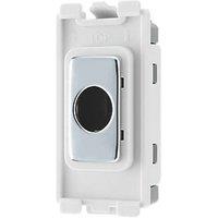 British General Grid Brush Flex Outlet Polished Chrome (340RH)