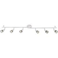 Saxby Amalfi Bar 6-Light Spotlight Gloss White (340VX)