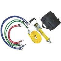 Smith & Locke Bungee & Ratchet Tie-Down Set with J-Hooks 7 Pieces (340XT)