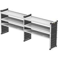 Van Guard Universal Trade Double Van Racking Unit (4 Straight & 2 Angled Shelves) 2466mm x 381mm x 1009mm (341KP)