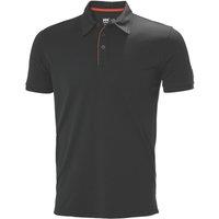 Helly Hansen Kensington Tech Polo Shirt Black Large 42.5" Chest (341XV)