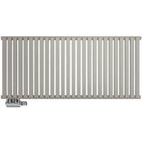 Terma Nemo 530mm x 1185mm 3922BTU Grey / Silver Horizontal Designer Radiator (342HR)