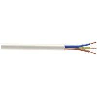 Time 3183Y White 3-Core 1.5mm Flexible Cable 10m Coil (342JY)