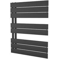 Ximax 745mm x 600mm 1526BTU Black Flat Designer Towel Radiator (344GL)