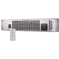 TCP 2kW Electric Plinth-Mounted Fan Heater with Remote Silver (344XK)