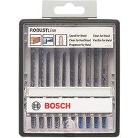 Bosch RobustLine 2.607.010.542 Multi-Material Jigsaw Blade Set 10 Pieces (34576)