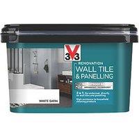 V33 2Ltr White Satin Tile Paint (345FW)