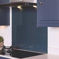 Laura Ashley Midnight Seaspray Kitchen Splashback 600mm x 750mm x 6mm (345JM)