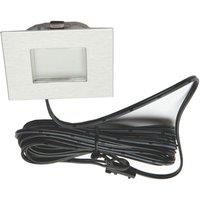 VEW Strata Recessed Square LED Kitchen Plinth Light Steel 0.18W 15lm (345TW)