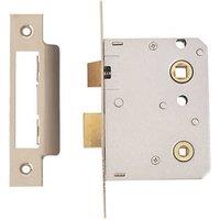 ERA Chrome Effect Bathroom Lock 76mm Case - 56mm Backset (34639)