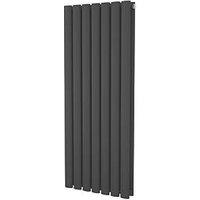 Ximax Fortuna Duplex 1000mm x 410mm 2495BTU Anthracite Vertical Designer Radiator (346GL)