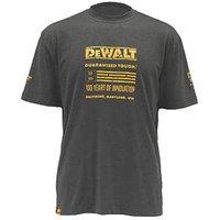 DeWalt 100 Year Graphic Short Sleeve T-Shirt Grey Medium 39-41" Chest (346PA)