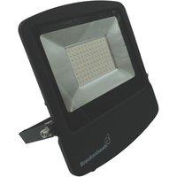 Brackenheath Outdoor LED Floodlight With Photocell Black 70W 7700lm (346YX)