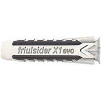 Friulsider X1 Evo Nylon Wall Plugs 10mm x 50mm 50 Pack (3473T)