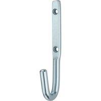 Essentials Single Hooks Satin Stainless Steel 120mm 5 Pack (347TA)