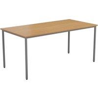 TC Group Rectangular Office Table Nova Oak/Silver 1200mm x 800mm (347TT)