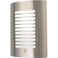 Zink Sigma Outdoor Wall Light Fitting With PIR Sensor Stainless Steel (347VJ)