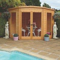 Shire Barclay 10' x 10' (Nominal) Pent Shiplap T&G Timber Summerhouse (3484X)