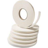 Stormguard Extra Thick Weatherstrips White 3.5m 6 Pack (348TF)