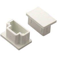 Deta TTE Maxi Trunking End Caps 25mm x 16mm 2 Pack (348VT)