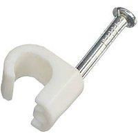 Vimark White Round Cable Clips 7-10mm 100 Pack (349VT)